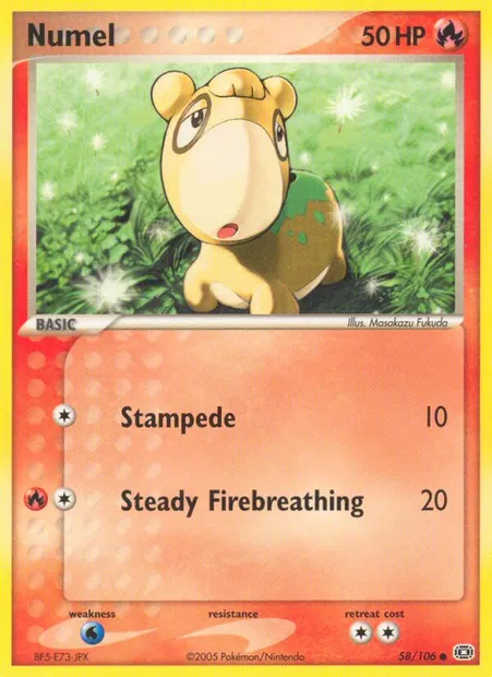 Numel, Pokémon card EM 58 — Emerald set