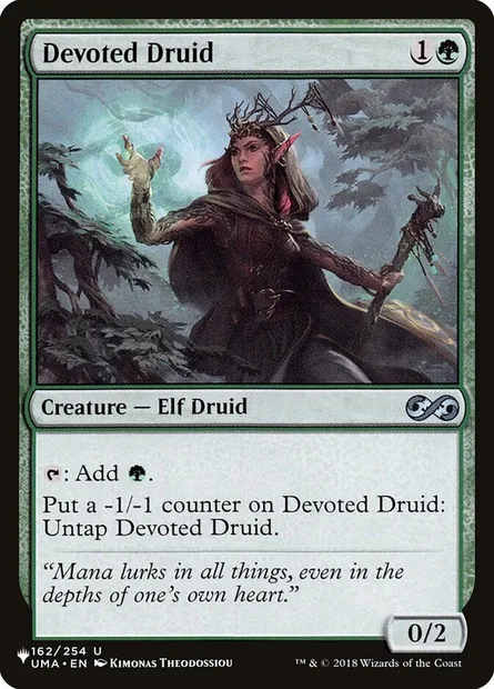 Devoted Druid, Magic card PLST UMA-162 — The List set
