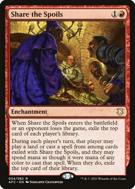 Share the Spoils, Magic card AFC 34 — Forgotten Realms Commander set