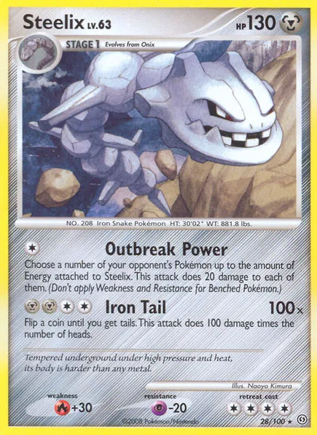 Steelix, Pokémon card SF 28 — Stormfront set