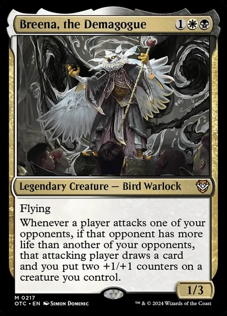 Breena, the Demagogue, Magic card OTC 217 — Outlaws of Thunder Junction Commander set