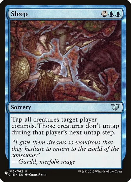 Sleep, Magic card PLST C15-106 — The List set