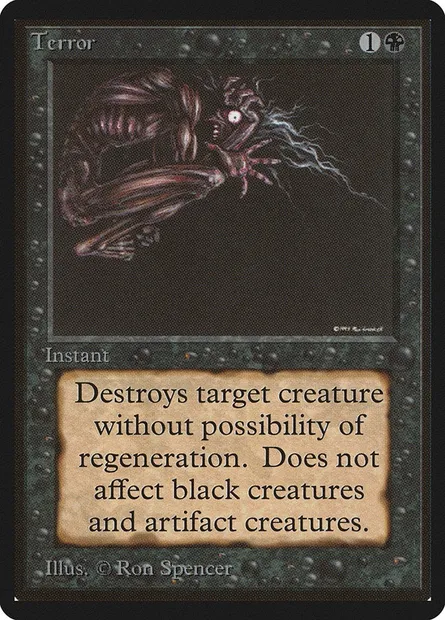 Terror, Magic card LEB 131 — Limited Edition Beta set