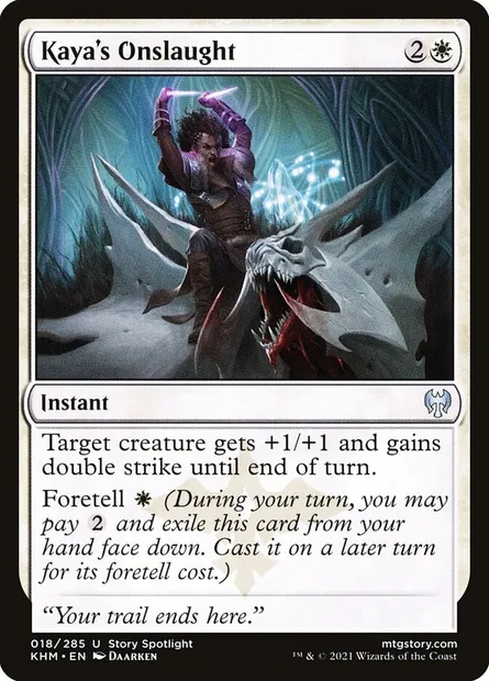 Kaya's Onslaught, Magic card KHM 18 — Kaldheim set