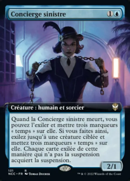 Concierge sinistre, carte Magic NCC 131 — extension New Capenna Commander
