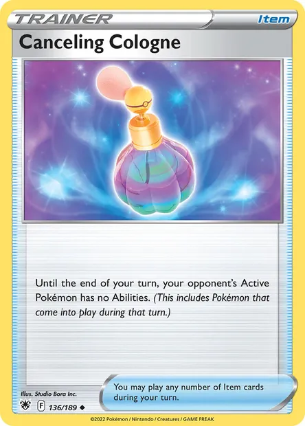 Canceling Cologne, Pokémon card ASR 136 — Astral Radiance set