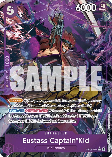 Eustass "Captain" Kidd, carte One Piece OP05-074 — extension AWAKENING OF THE NEW ERA