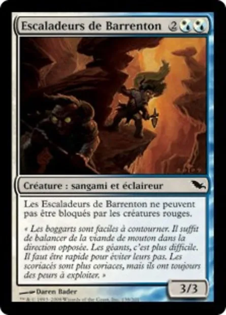 Escaladeurs de Barrenton, carte Magic SHM 138 — extension Sombrelande