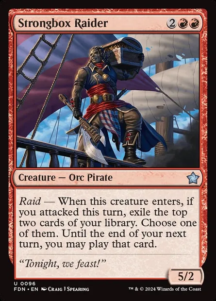 Strongbox Raider, Magic card FDN 96 — Foundations set