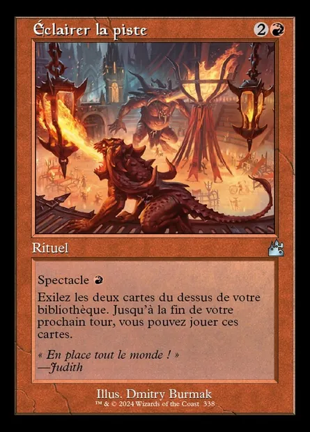 Éclairer la piste, carte Magic RVR 338 — extension Ravnica Remastered