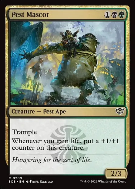 Pest Mascot, Magic card SOS 209 — Secrets of Strixhaven set