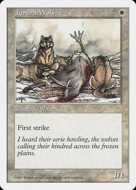 Tundra Wolves, Magic card 5ED 66 — Fifth Edition set
