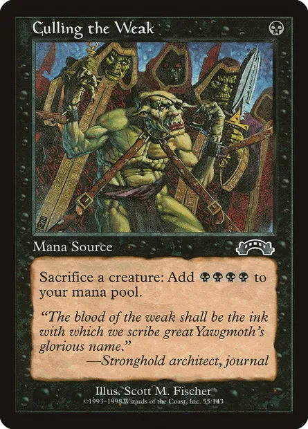 Culling the Weak, Magic card EXO 55 — Exodus set
