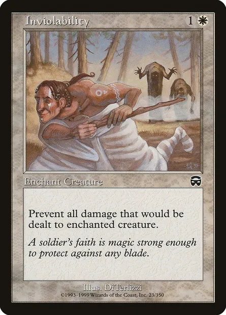 Inviolabilité, carte Magic MMQ 23 — extension Masques de Mercadia