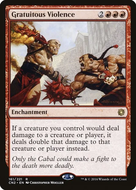 Gratuitous Violence, Magic card CN2 161 — Conspiracy: Take the Crown set