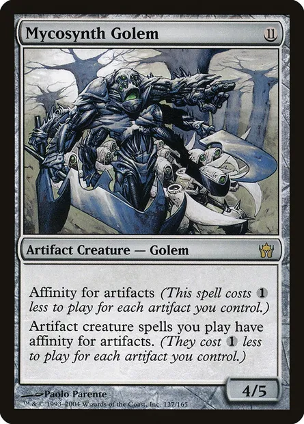 Mycosynth Golem, Magic card 5DN 137 — Fifth Dawn set