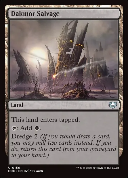 Dakmor Salvage, Magic card EOC 156 — Edge of Eternities Commander set