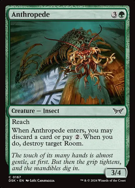 Anthropede, Magic card DSK 167 — Duskmourn: House of Horror set