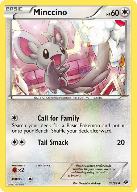 Minccino, Pokémon card NXD 84 — Next Destinies set