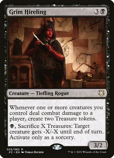 Grim Hireling, Magic card AFC 25 — Forgotten Realms Commander set