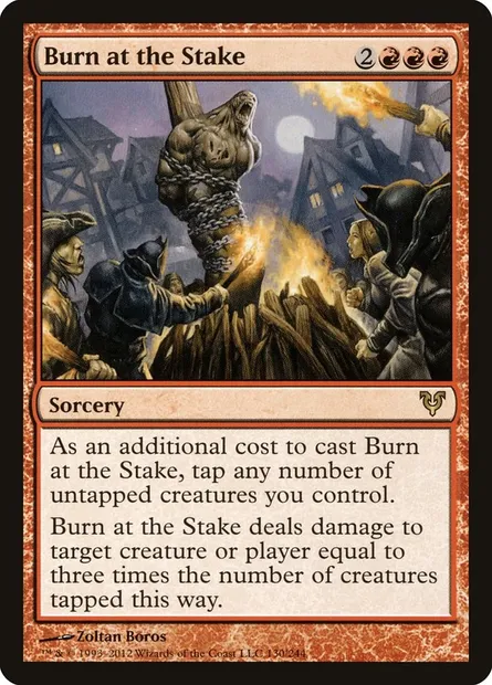 Burn at the Stake, Magic card AVR 130 — Avacyn Restored set