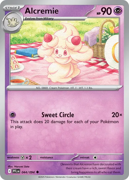 Alcremie, Pokémon card PFL 044 — Phantasmal Flames set