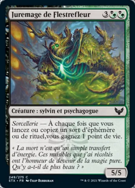 Juremage de Flestrefleur, carte Magic STX 249 — extension Strixhaven: l'Académie des Mages