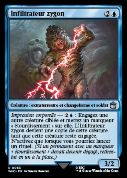 Infiltrateur zygon, carte Magic WHO 63 — extension Doctor Who