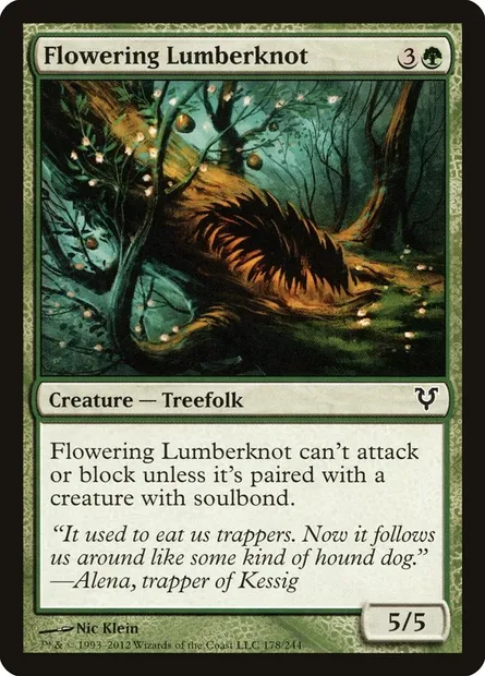 Flowering Lumberknot, Magic card AVR 178 — Avacyn Restored set
