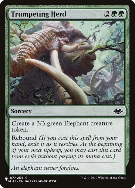 Troupeau barrissant, carte Magic PLST MH1-187 — extension The List