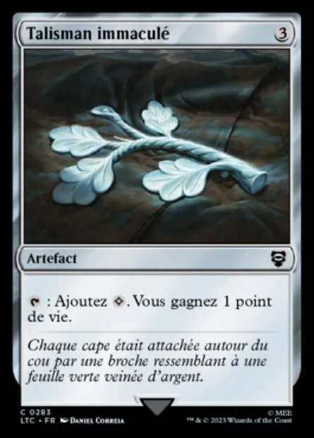 Talisman immaculé, carte Magic LTC 283 — extension Tales of Middle-earth Commander
