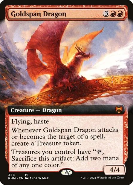 Dragon d'Orpont, carte Magic KHM 358 — extension Kaldheim
