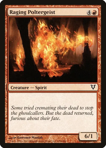 Raging Poltergeist, Magic card AVR 150 — Avacyn Restored set