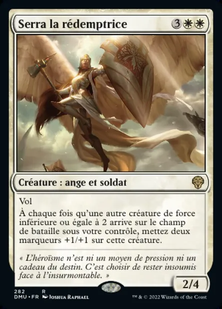 Serra la rédemptrice, carte Magic DMU 282 — extension Dominaria Uni