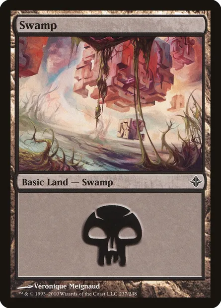 Swamp, Magic card ROE 237 — Rise of the Eldrazi set