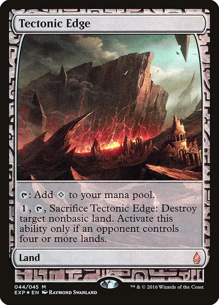 Frontière tectonique, carte Magic EXP 44 — extension Zendikar Expeditions