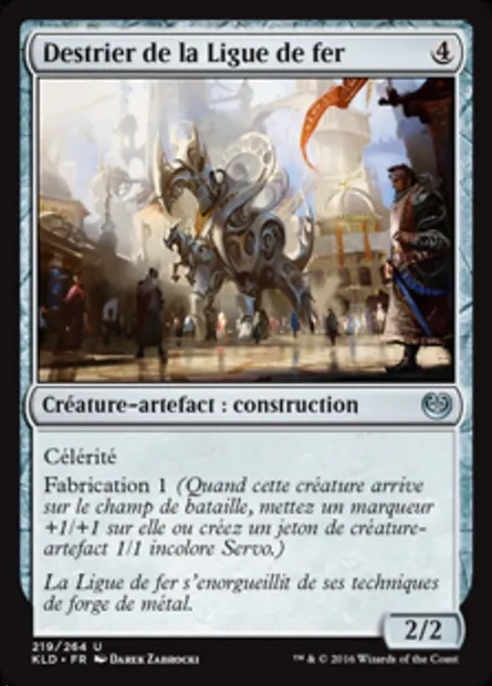 Destrier de la Ligue de fer, carte Magic KLD 219 — extension Kaladesh