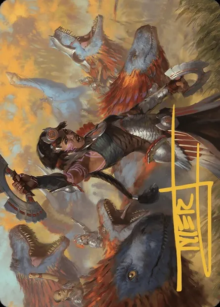 Huatli, Poet of Unity // Huatli, Poet of Unity, Magic card ALCI 27 — The Lost Caverns of Ixalan Art Series set