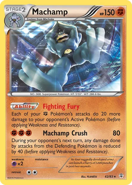 Machamp, Pokémon card GEN 42 — Generations set
