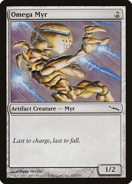 Omega Myr, Magic card MRD 223 — Mirrodin set