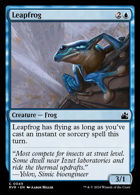Leapfrog, Magic card RVR 49 — Ravnica Remastered set