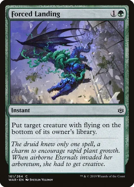 Forced Landing, Magic card WAR 161 — War of the Spark set