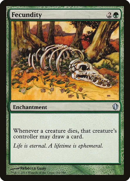 Fecundity, Magic card C13 145 — Commander 2013 set