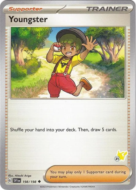 Youngster, Pokémon card BA24 198-21 — Battle Academy 2024 set
