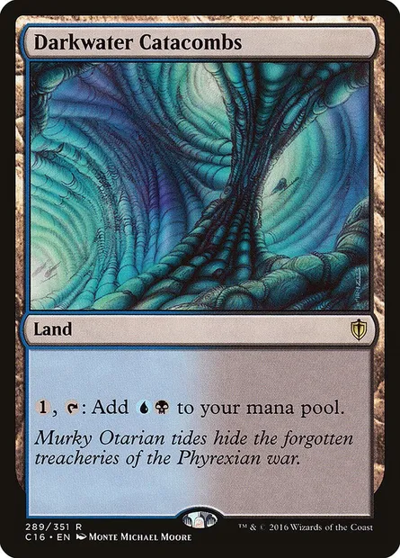 Darkwater Catacombs, Magic card C16 289 — Commander 2016 set