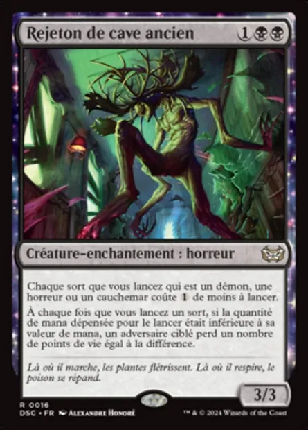 Rejeton de cave ancien, carte Magic DSC 16 — extension Duskmourn: House of Horror Commander