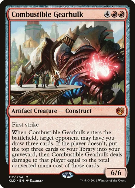 Combustible Gearhulk, Magic card PKLD 112p — Kaladesh Promos set