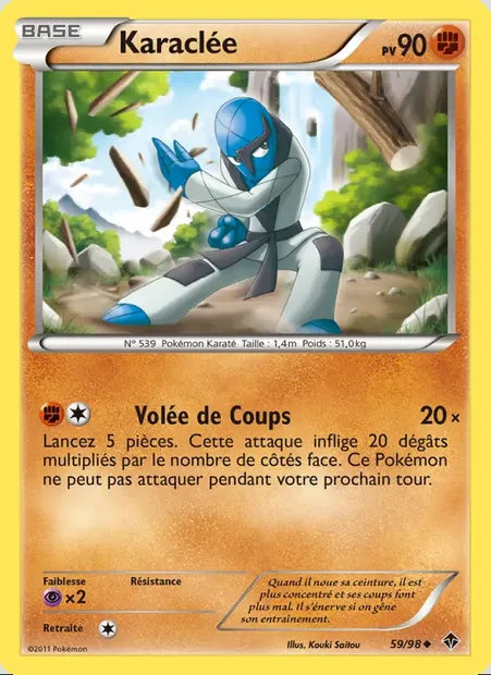 Karaclée, carte Pokémon EPO 59 — extension Pouvoirs Émergents