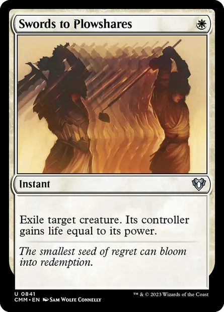 Swords to Plowshares, Magic card CMM 841 — Commander Masters set