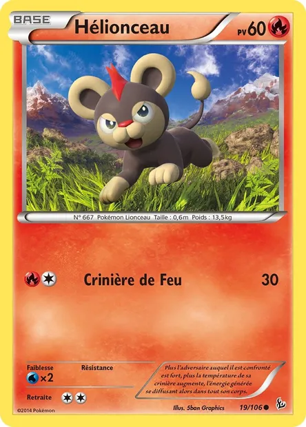 Hélionceau, carte Pokémon FLF 19 — extension Étincelles